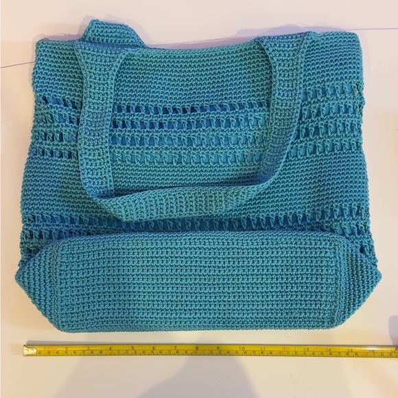 Blue Crochet Tote Bag - Picture 4 of 4